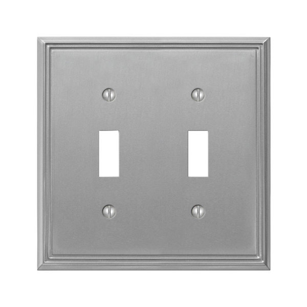 Amerelle Wallplate 2Tog Metro Bn 77TTBN